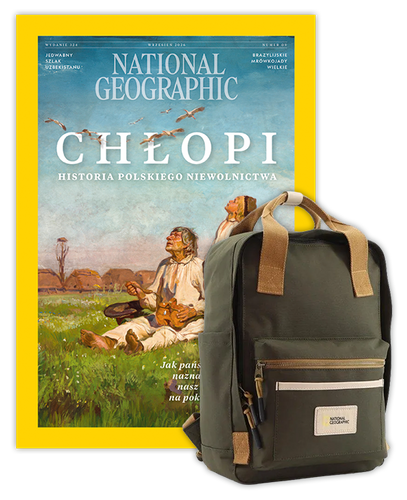 Roczna prenumerata National Geographic z plecakiem NG LEGEND LARGE w kolorze Khaki