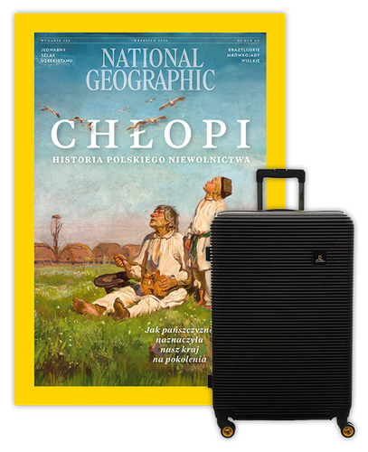 Roczna prenumerata National Geographic z Walizką National Geographic Abroad - Średnia/Czarna