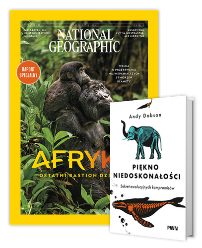 Roczna prenumerata National Geographic z książką "Piękno niedoskonałości"
