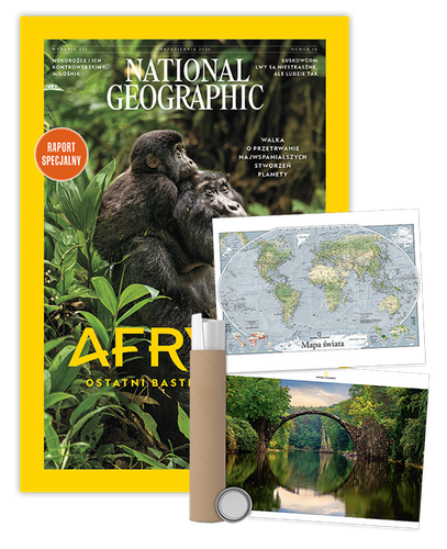 Roczna prenumerata National Geographic z plakatem dwustronnym NG
