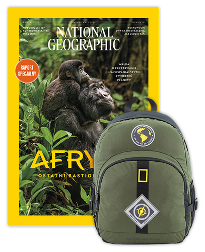Roczna prenumerata National Geographic z Plecakiem NG New Explorer khaki 18l