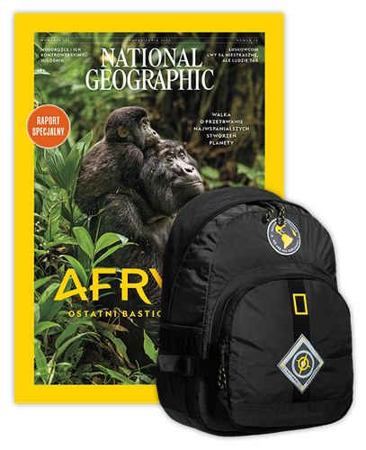 Roczna prenumerata National Geographic z Plecakiem NG New Explorer czarny 18l