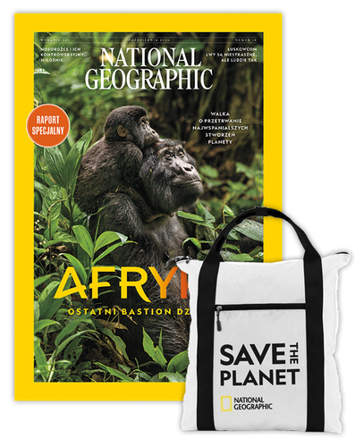 Roczna prenumerata National Geographic z plecakiem shopper NG JUPITER N0890E biały