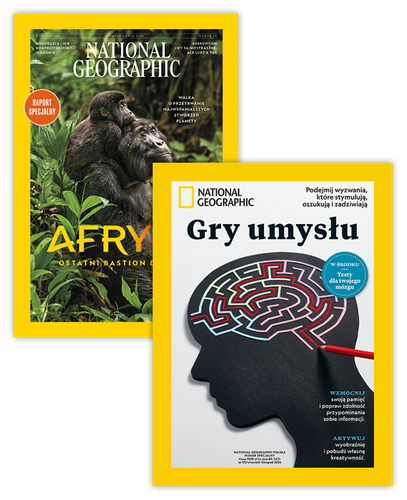 Roczna prenumerata National Geographic + 4 wydania specjalne 