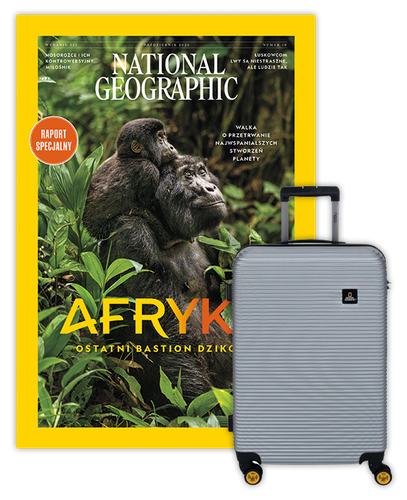 Roczna prenumerata National Geographic z Walizką National Geographic Abroad - Średnia/Srebrna