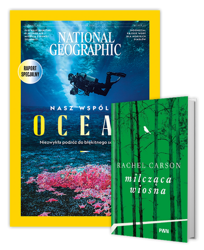 Roczna prenumerata National Geographic z książką "Milcząca wiosna"