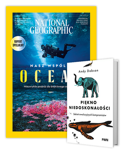 Roczna prenumerata National Geographic z książką "Piękno niedoskonałości"