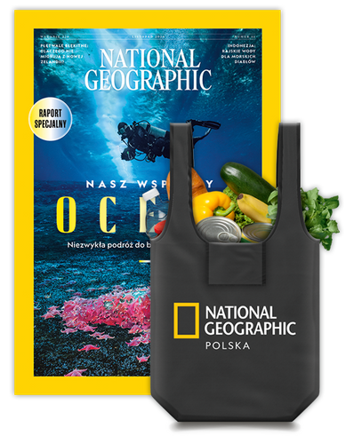 Roczna prenumerata National Geographic z torbą na zakupy z logo NG