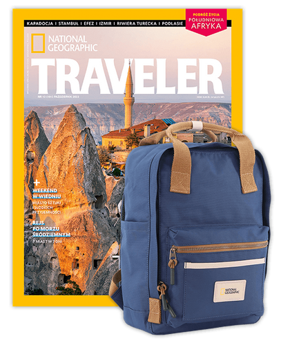 Roczna prenumerata Travelera z plecakiem National Geographic Legend
