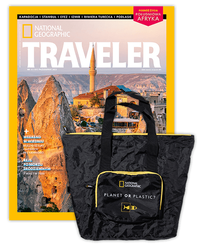 Roczna prenumerata Travelera z torbą składaną Shopper NG FOLDABLES 