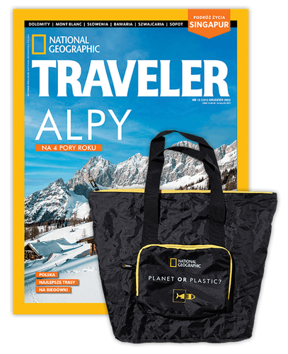 Roczna prenumerata magazynu Traveler + składana torba 'Planet or Plastic'