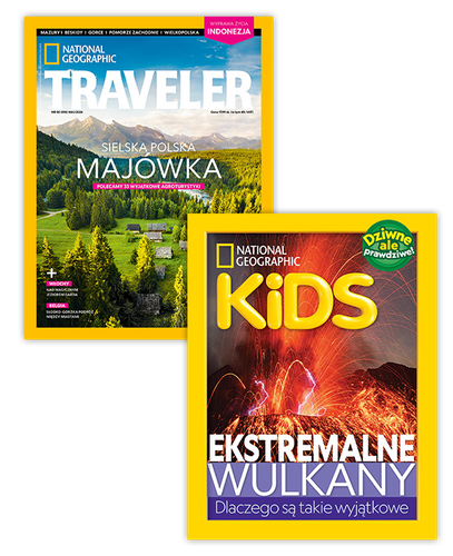 Pakiet prenumeraty: Traveler i National Geographic Kids