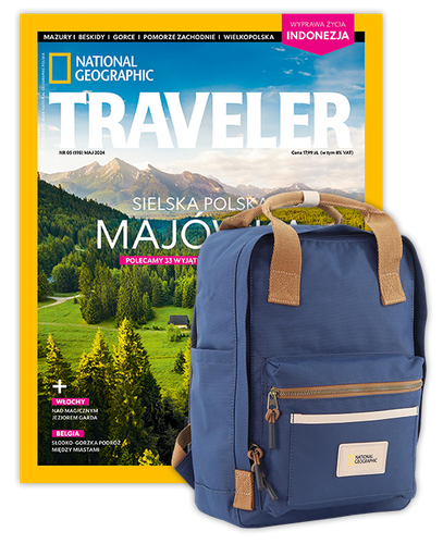 Roczna prenumerata Travelera z plecakiem National Geographic Legend