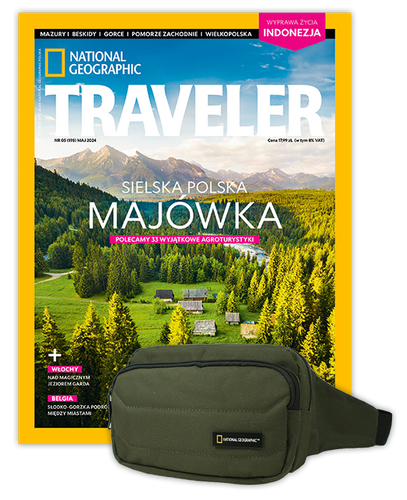 Roczna prenumerata Travelera z torbą biodrową NG PRO 718 KHAKI