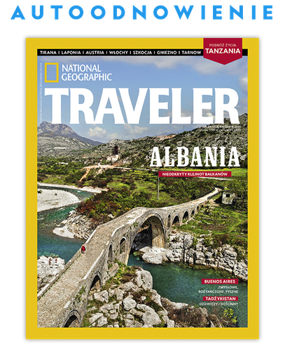 Autoodnawialna kwartalna prenumerata magazynu Traveler