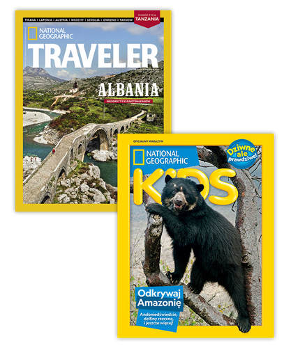 Pakiet prenumeraty: Traveler i National Geographic Kids