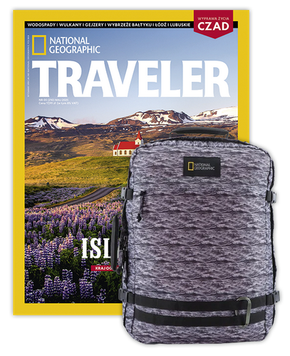 Roczna prenumerata Travelera z plecakiem/torbą podręczną NG HYBRID 11801 FALE MORSKIE