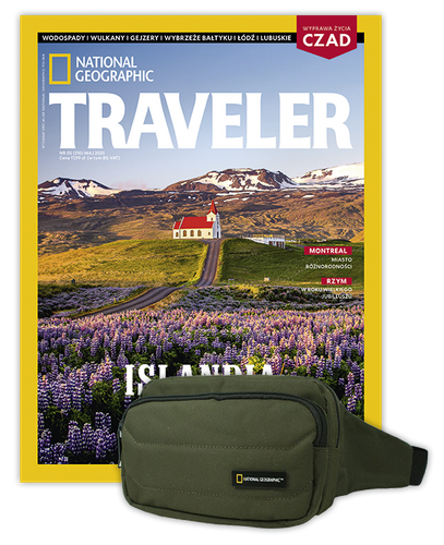 Roczna prenumerata Travelera z torbą biodrową NG PRO 718 KHAKI