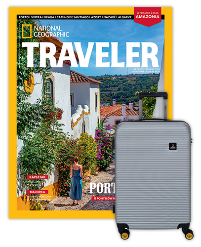 Roczna prenumerata Travelera z Walizką National Geographic Abroad - Średnia/Srebrna