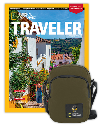 Roczna prenumerata Travelera z torbą na ramię NG OCEAN KHAKI