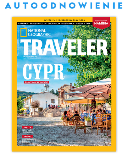 Autoodnawialna kwartalna prenumerata magazynu Traveler