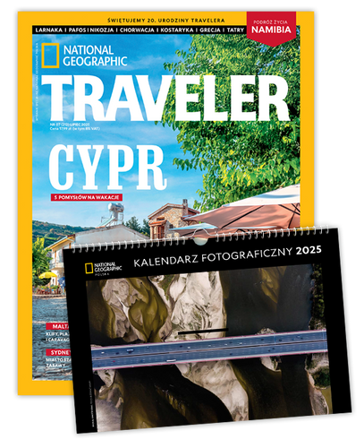 Roczna prenumerata Travelera z kalendarzem NG 2025