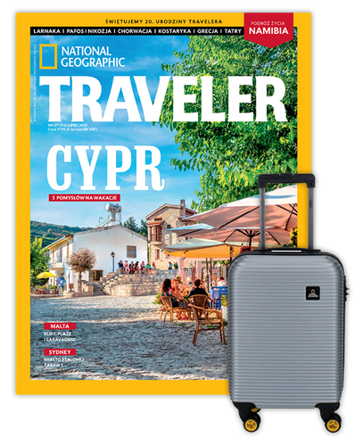 Roczna prenumerata Travelera z Walizką kabinową National Geographic Abroad Srebrna