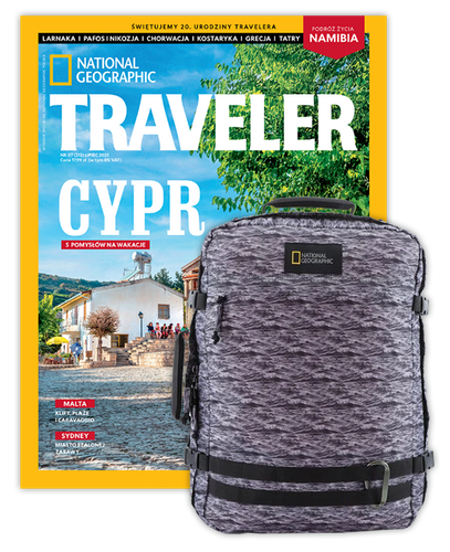 Roczna prenumerata Travelera z plecakiem/torbą podręczną NG HYBRID 11801 FALE MORSKIE