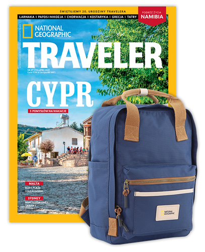 Roczna prenumerata Travelera z plecakiem National Geographic Legend