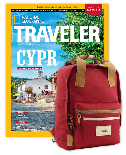 Roczna prenumerata Travelera z plecakiem National Geographic Legend