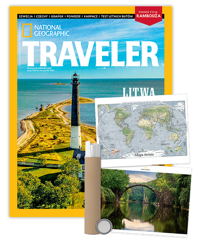 Roczna prenumerata Travelera z plakatem dwustronnym NG