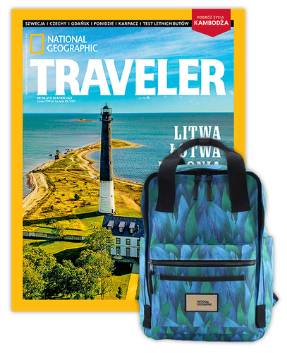 Roczna prenumerata Travelera z plecakiem NG LEGEND Duży N19180RN