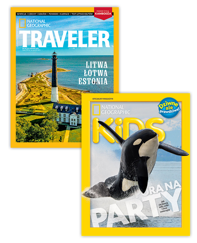 Pakiet prenumeraty: Traveler i National Geographic Kids
