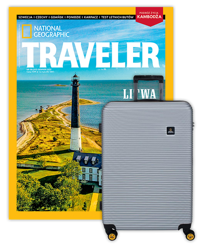 Roczna prenumerata Travelera z Dużą Walizką National Geographic Abroad Srebrna