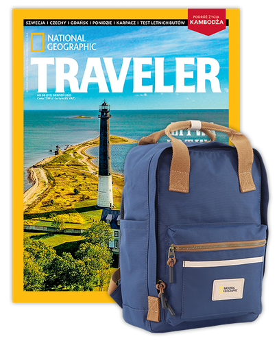 Roczna prenumerata Travelera z plecakiem National Geographic Legend