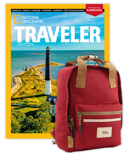 Roczna prenumerata Travelera z plecakiem National Geographic Legend