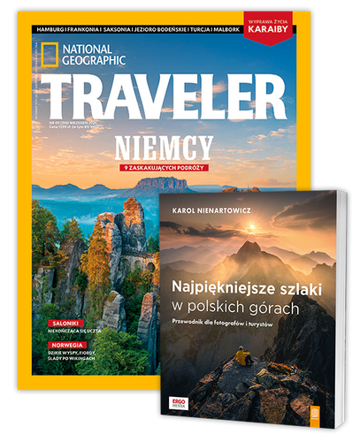 Roczna prenumerata Travelera z książką "Najpiękniejsze szlaki w polskich górach. Przewodnik dla fotografów i turystów"