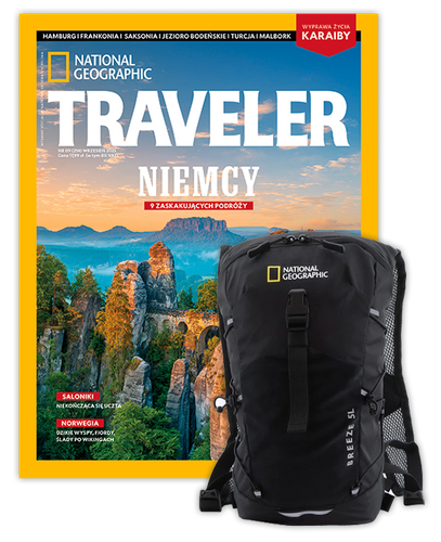 Roczna prenumerata Travelera z plecakiem miejskim NG BREEZE Czarny