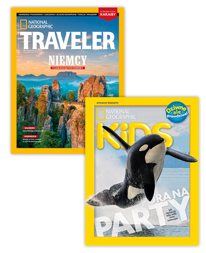 Pakiet prenumeraty: Traveler i National Geographic Kids