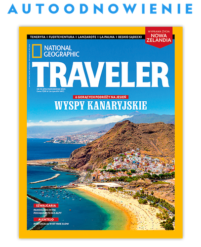 Autoodnawialna kwartalna prenumerata magazynu Traveler