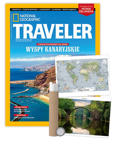 Roczna prenumerata Travelera z plakatem dwustronnym NG