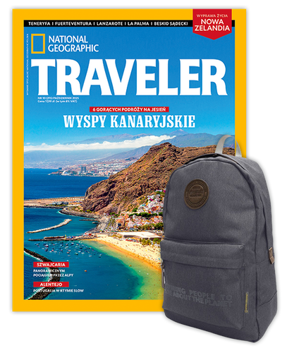 Roczna prenumerata Travelera z plecakiem 1-komorowym National Geographic Society 7101