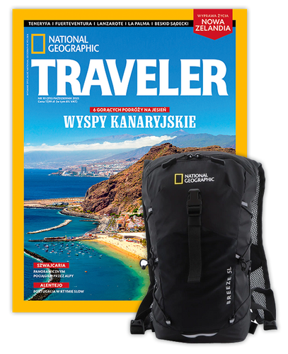 Roczna prenumerata Travelera z plecakiem miejskim NG BREEZE Czarny