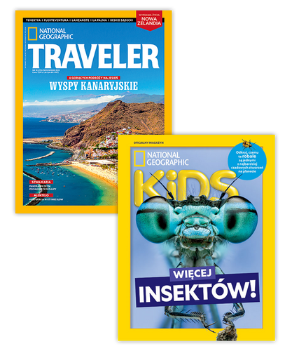 Pakiet prenumeraty: Traveler i National Geographic Kids