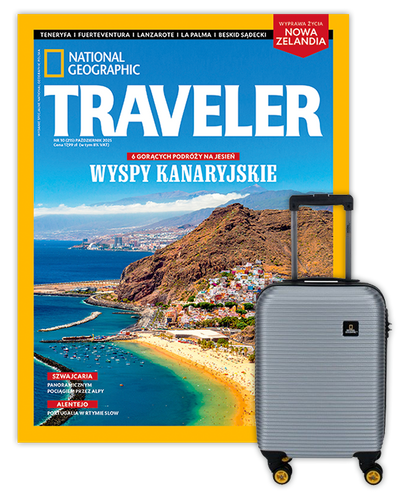 Roczna prenumerata Travelera z Walizką kabinową National Geographic Abroad Srebrna