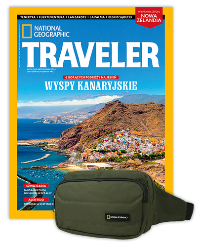 Roczna prenumerata Travelera z torbą biodrową NG PRO 718 KHAKI