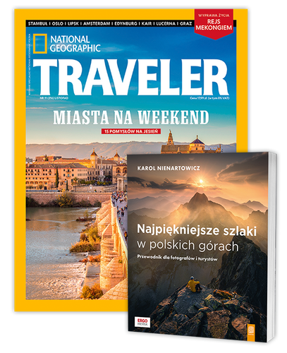 Roczna prenumerata Travelera z książką "Najpiękniejsze szlaki w polskich górach. Przewodnik dla fotografów i turystów"
