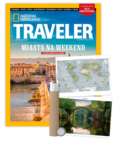 Roczna prenumerata Travelera z plakatem dwustronnym NG