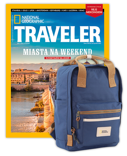 Roczna prenumerata Travelera z plecakiem National Geographic Legend