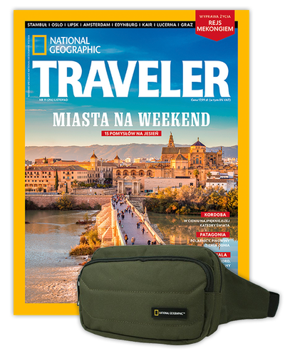 Roczna prenumerata Travelera z torbą biodrową NG PRO 718 KHAKI